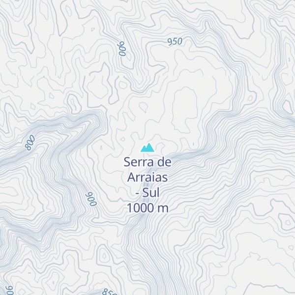 Map of Serra de Arraias - Sul