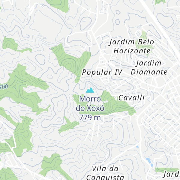 Map of Morro do Xoxó