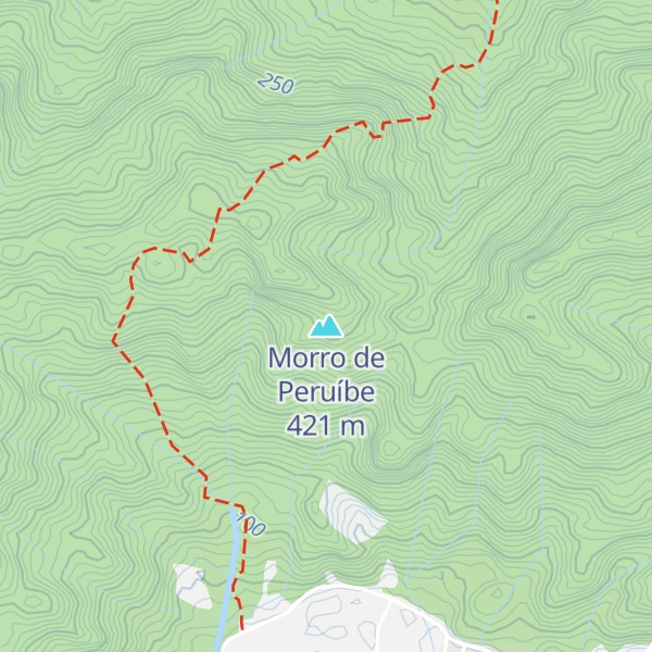 Map of Morro de Peruíbe