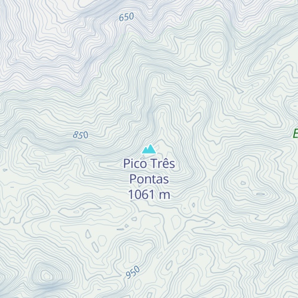 Map of Pico Três Pontas