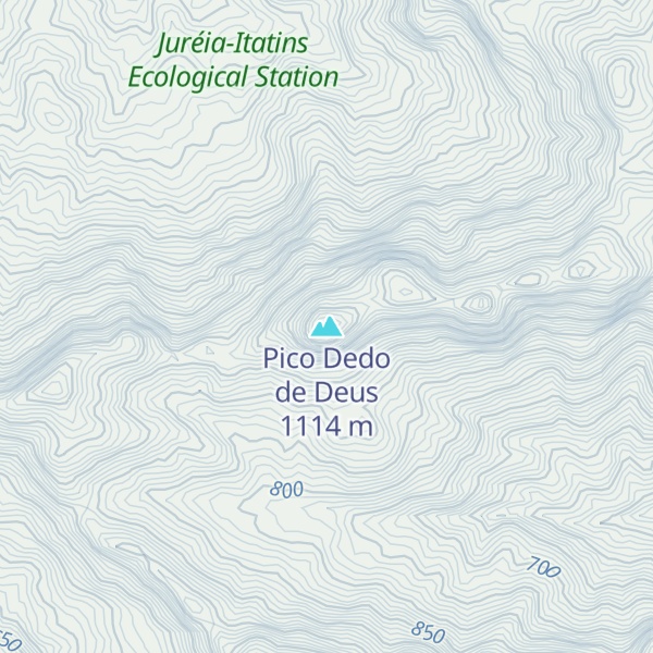 Map of Pico Dedo de Deus