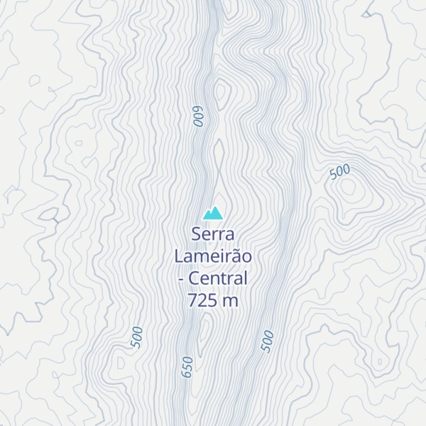 Map of Serra Lameirão - Central