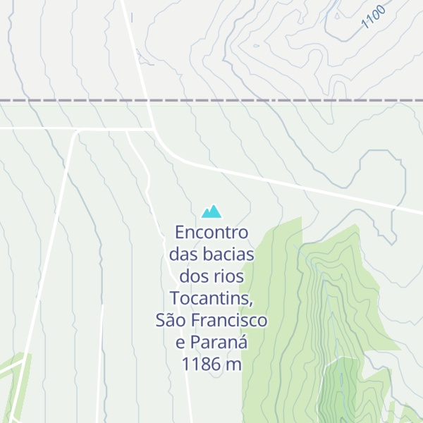 Map of Encontro das bacias dos rios Tocantins, São Francisco e Paraná
