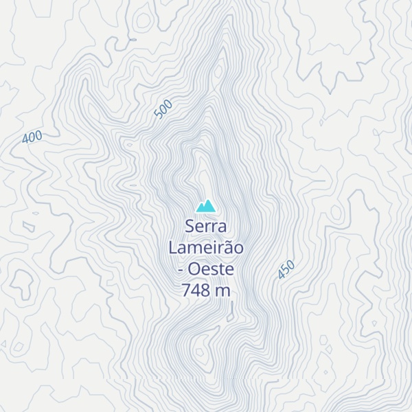 Map of Serra Lameirão - Oeste