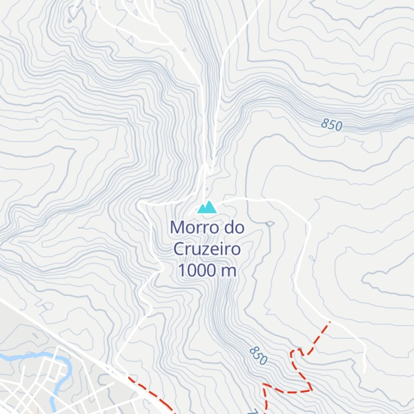 Map of Morro do Cruzeiro