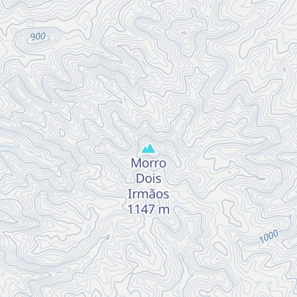 Map of Morro Dois Irmãos