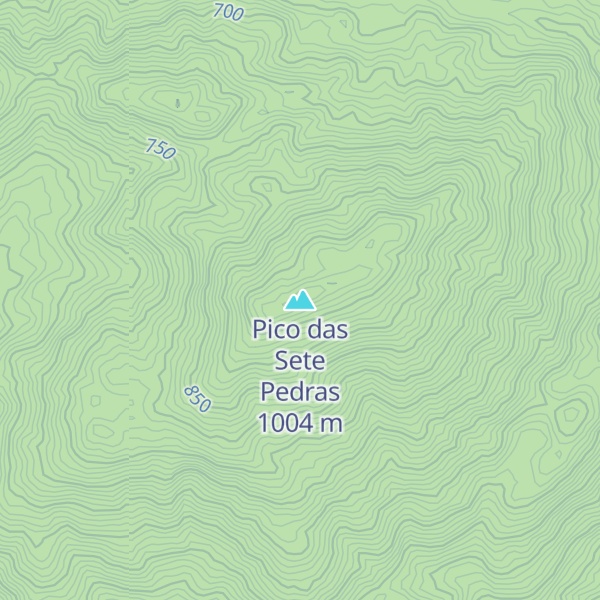 Map of Pico das Sete Pedras