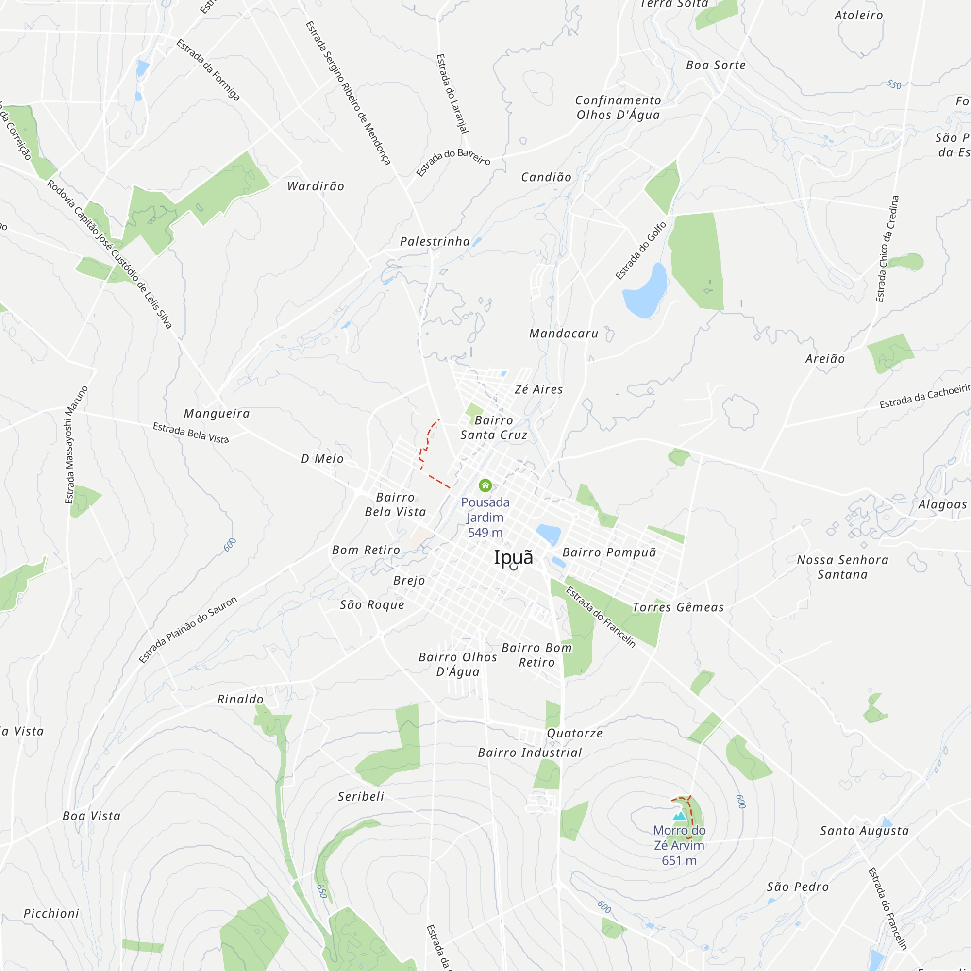 Pousada Jardim map