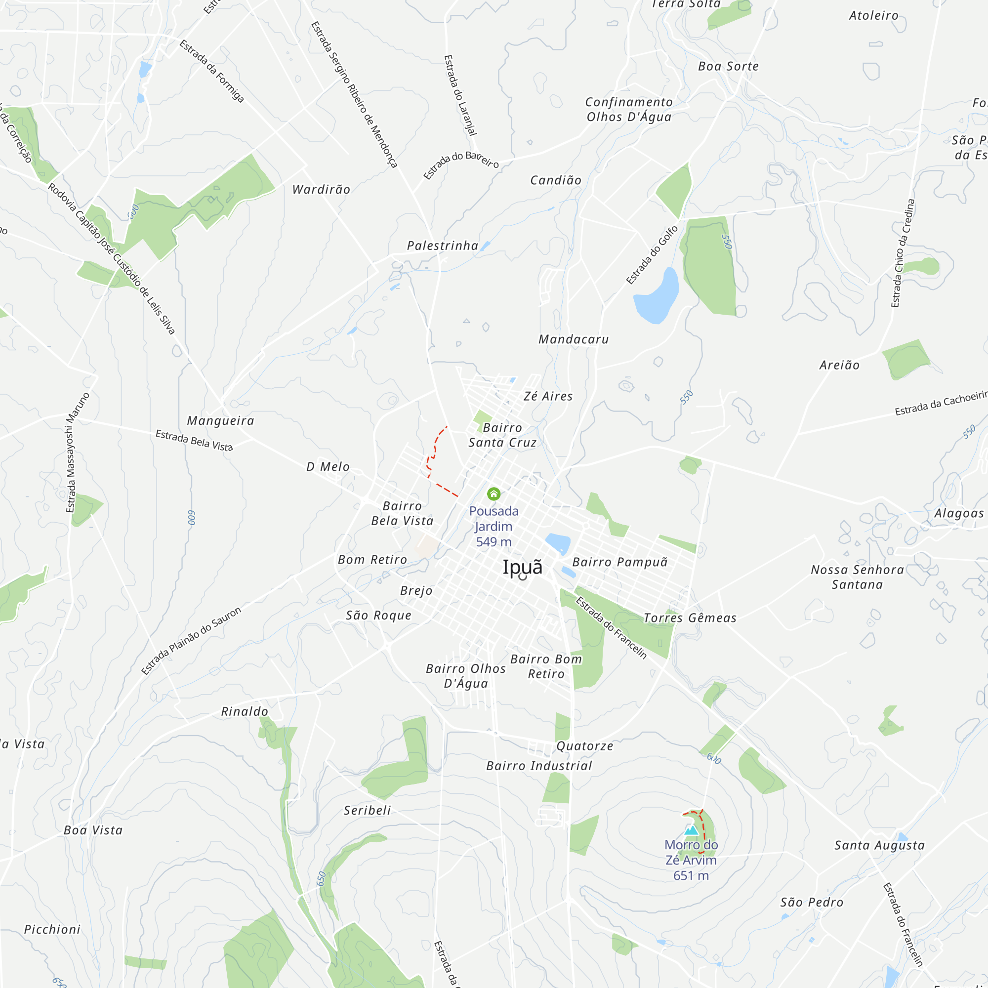 Pousada Jardim map
