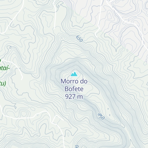 Map of Morro do Bofete