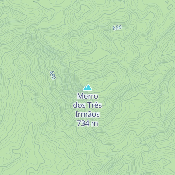 Map of Morro dos Três Irmãos
