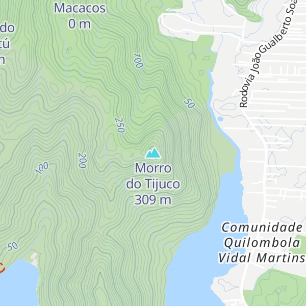 Map of Morro do Tijuco