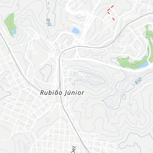 Map of Morro de Rubião Júnior