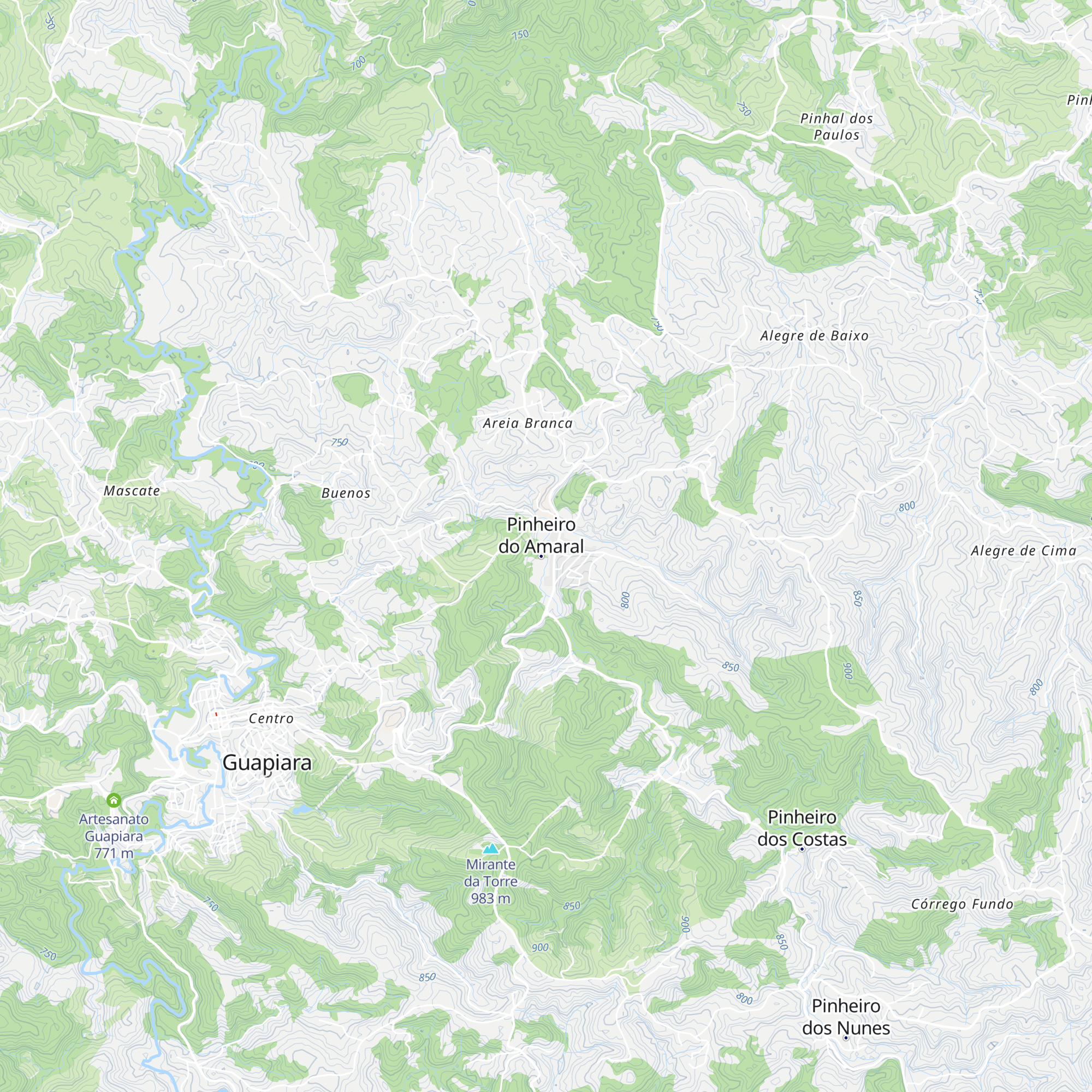 Estância Multi Vales map