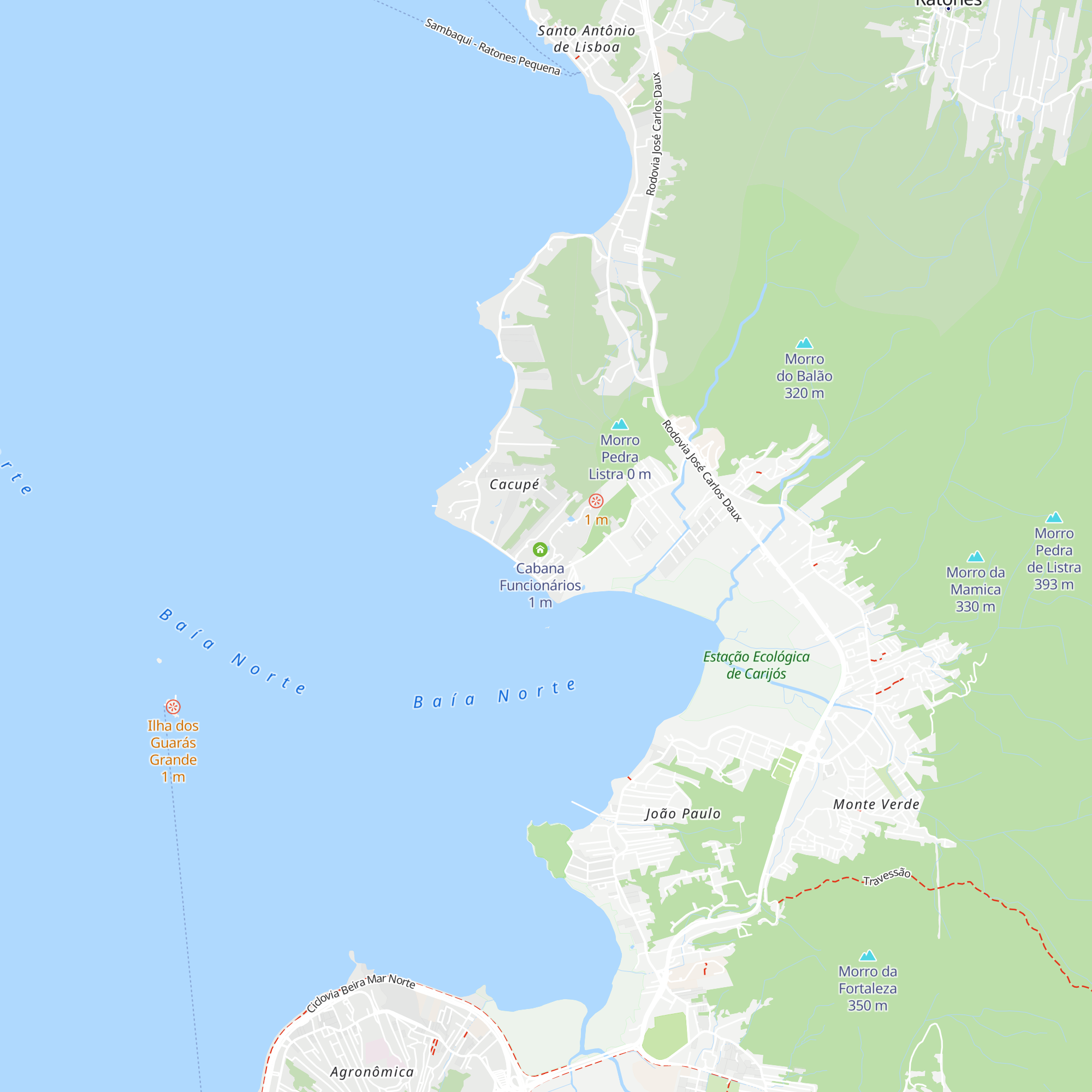 Cabana Piscinas map