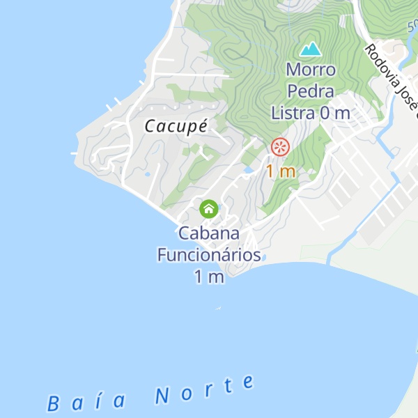 Map of Cabana Funcionários