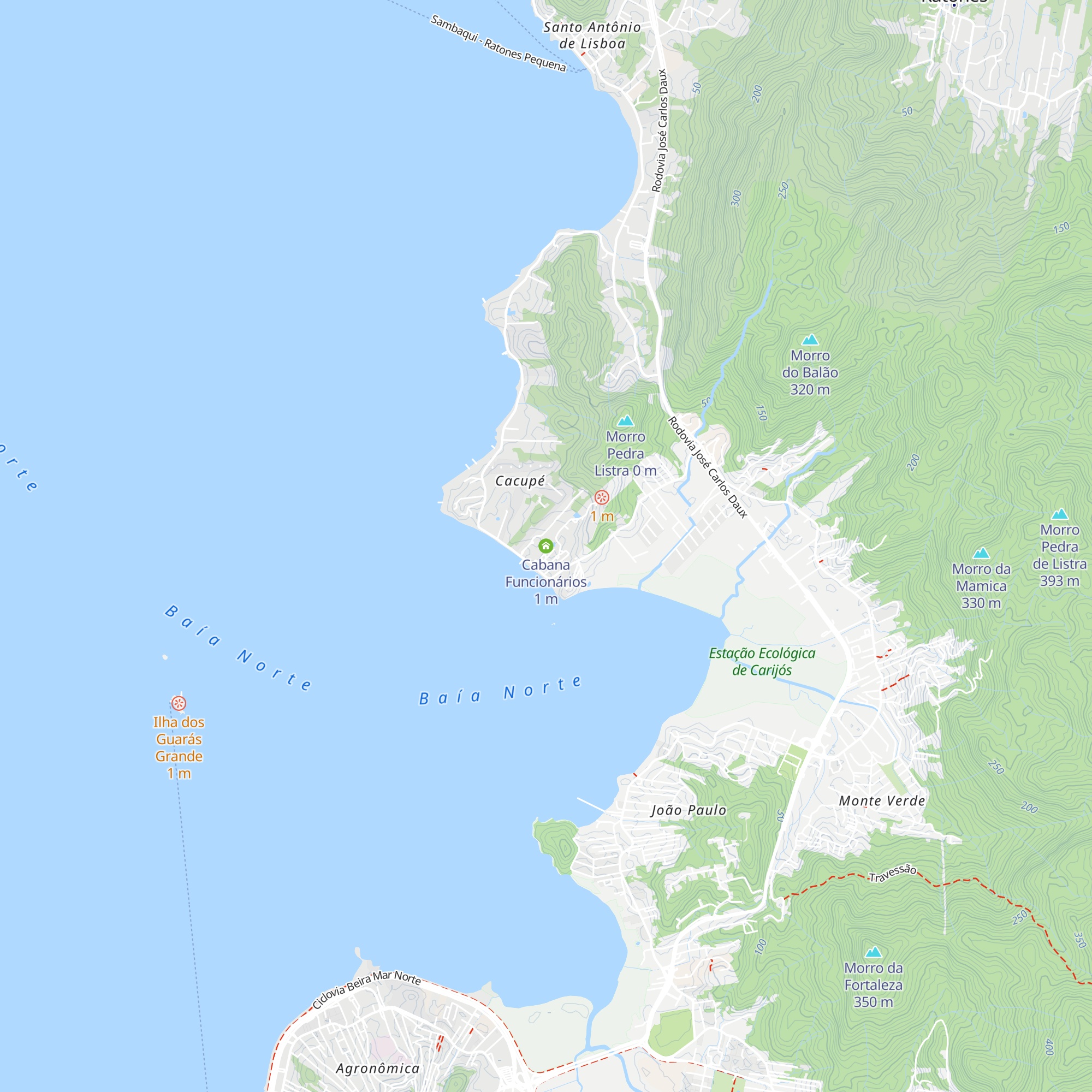 Cabana Funcionários map