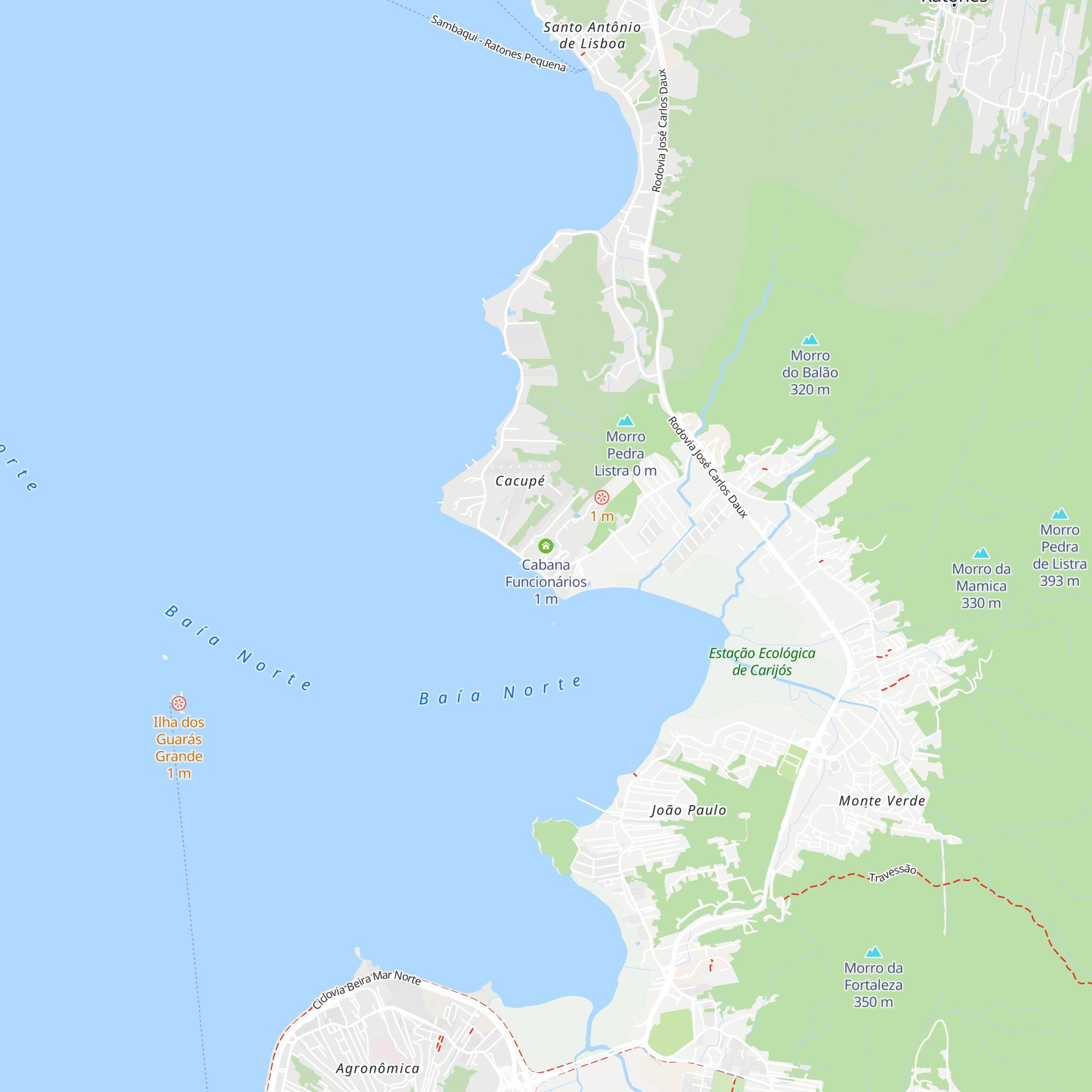Cabana Funcionários map