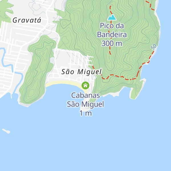 Map of Cabanas São Miguel