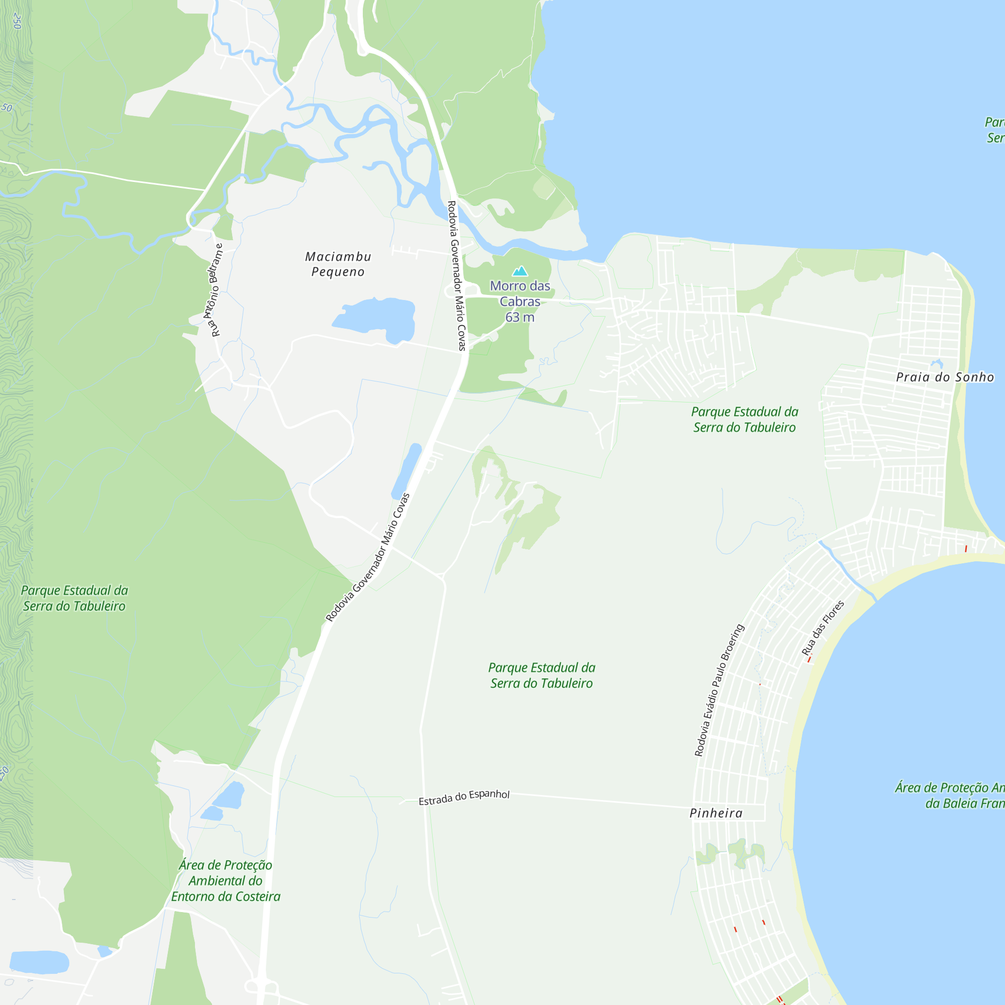 Centro de Visitantes do Parque Estadual da Serra do Tabuleiro map