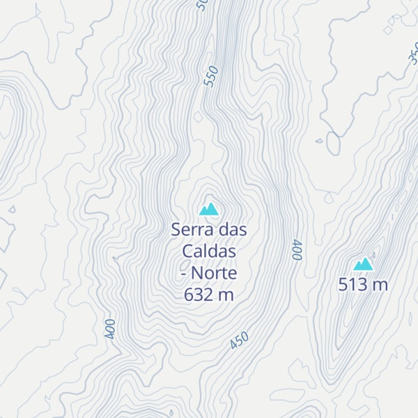 Map of Serra das Caldas - Norte