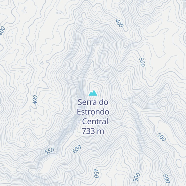 Map of Serra do Estrondo - Central