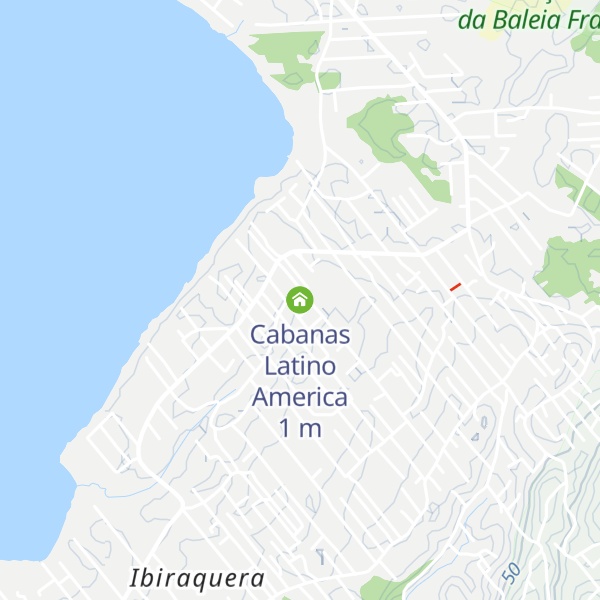 Map of Cabanas Latino America