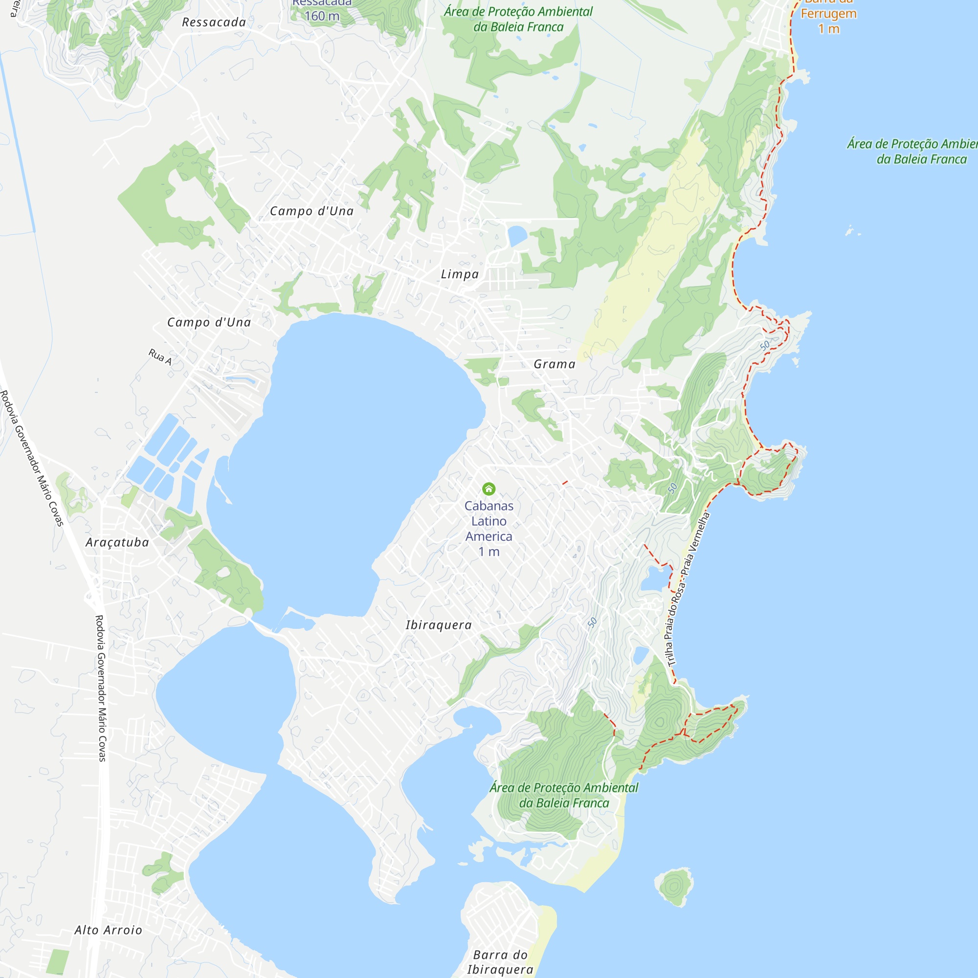 Cabanas Latino America map