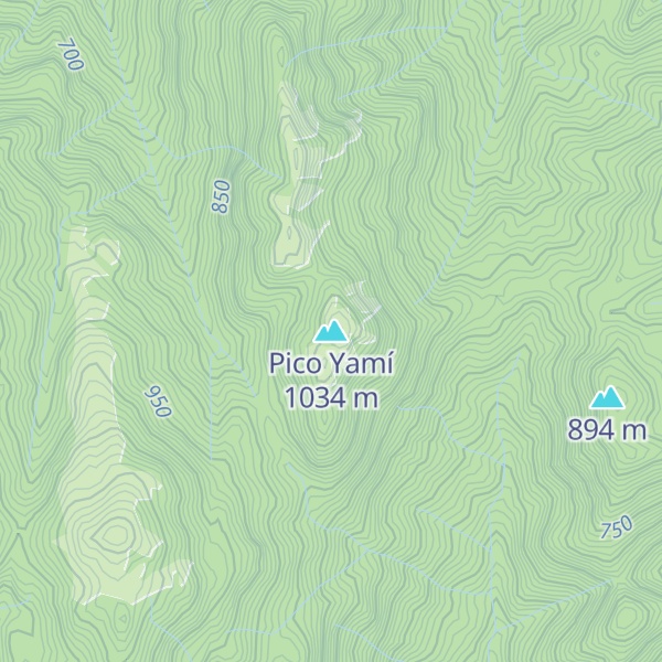 Map of Pico Yamí