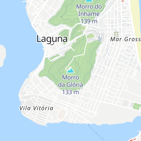 Map of Morro da Glória