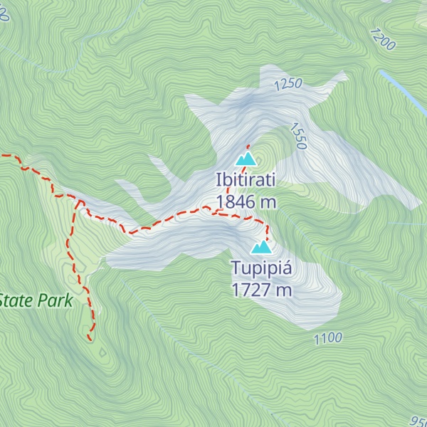 Map of Pico Paraná