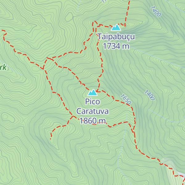 Map of Pico Caratuva