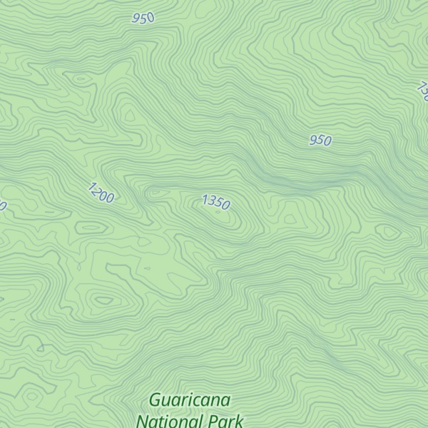 Map of Pico Canhemborá (Pico X)