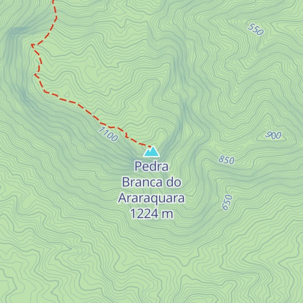 Map of Pedra Branca do Araraquara