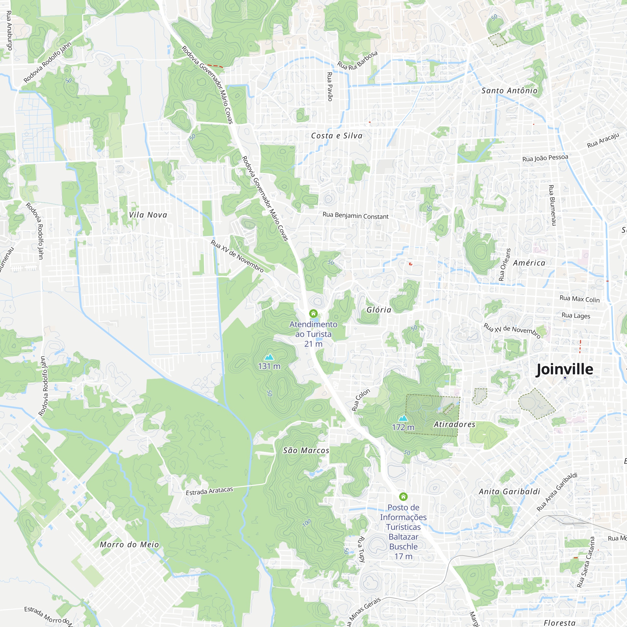 Atendimento ao Turista map