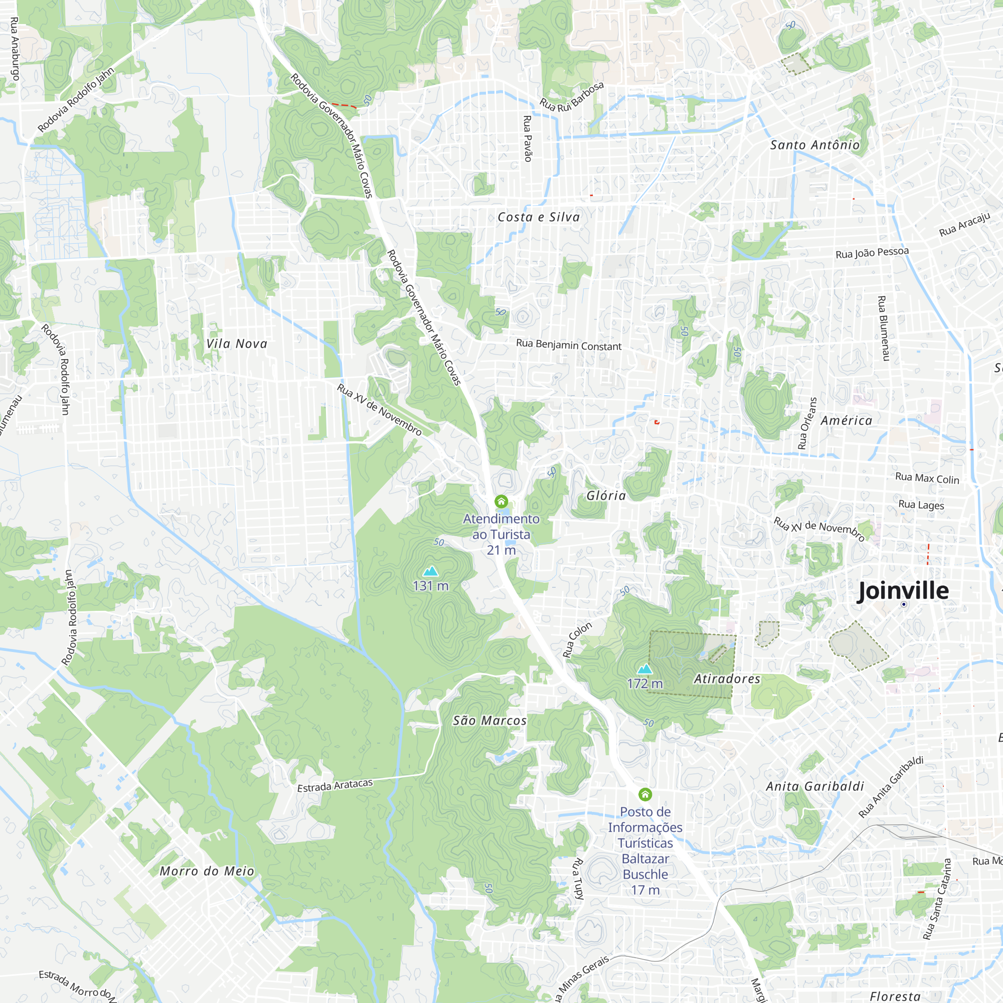 Atendimento ao Turista map