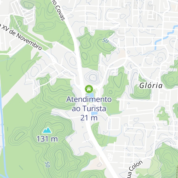 Map of Atendimento ao Turista