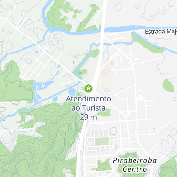 Map of Atendimento ao Turista