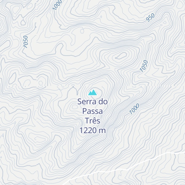 Map of Serra do Passa Três