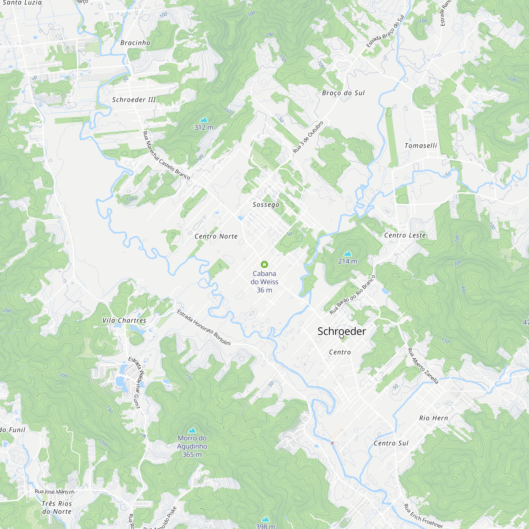 Cabana do Weiss map