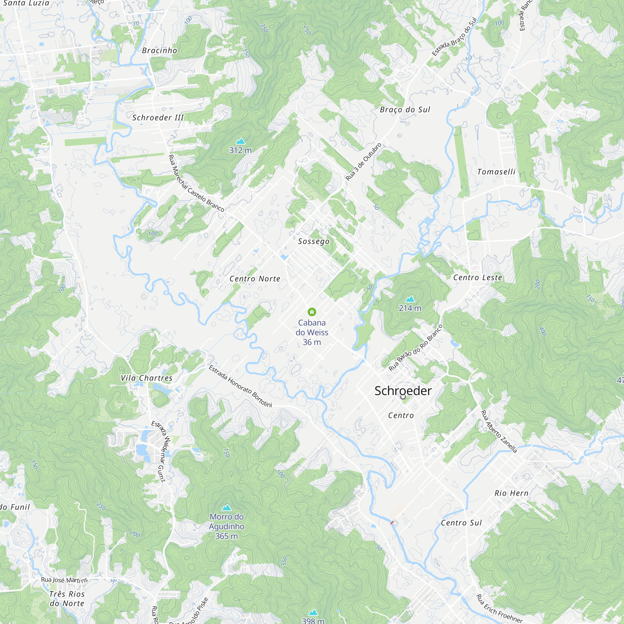Cabana do Weiss map