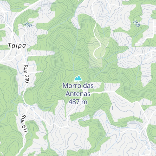 Map of Morro das Antenas