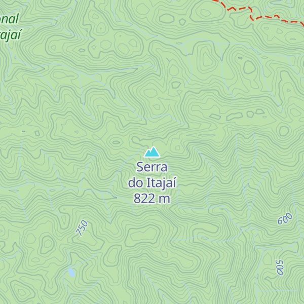 Map of Serra do Itajaí