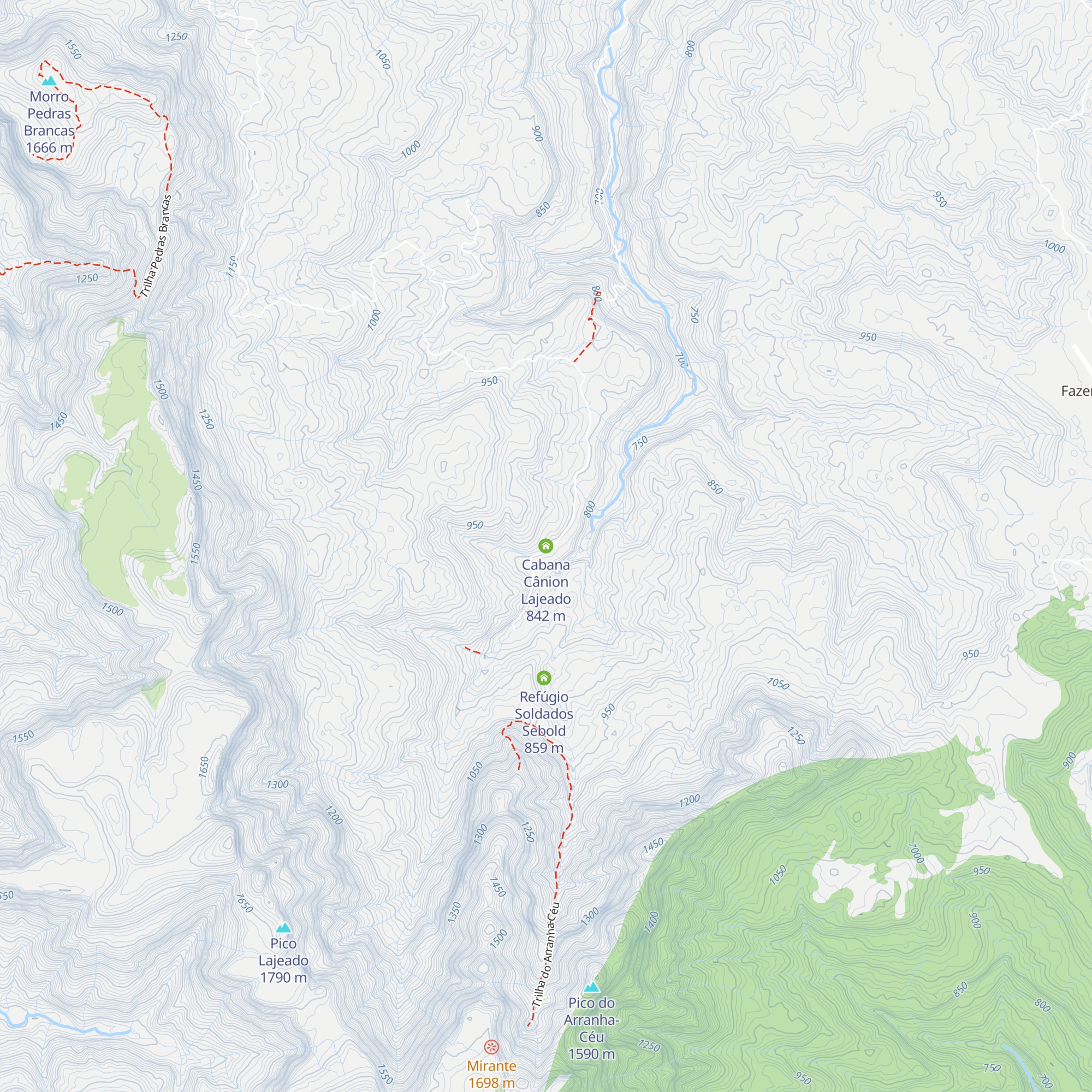 Cabana Cânion Lajeado map