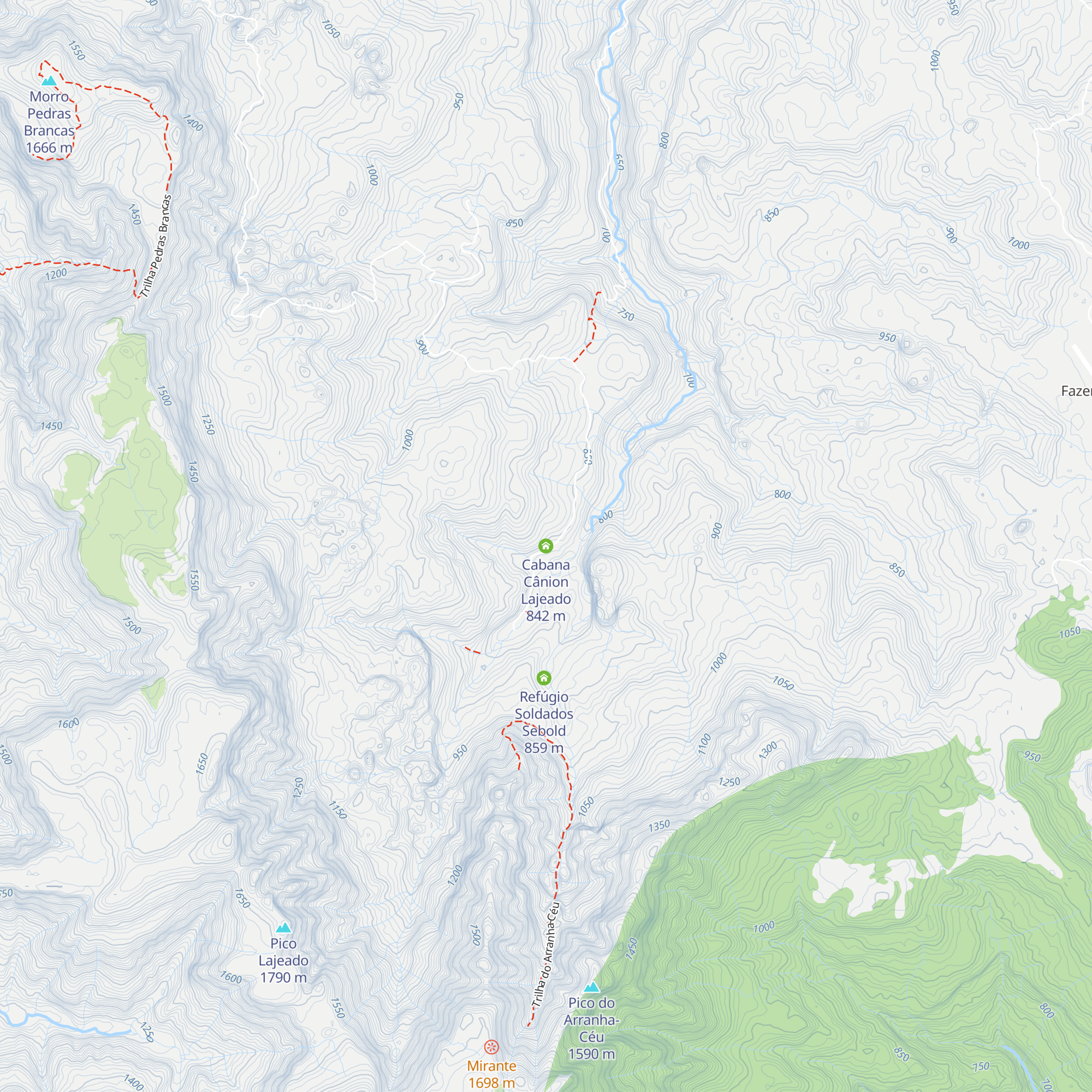 Cabana Cânion Lajeado map
