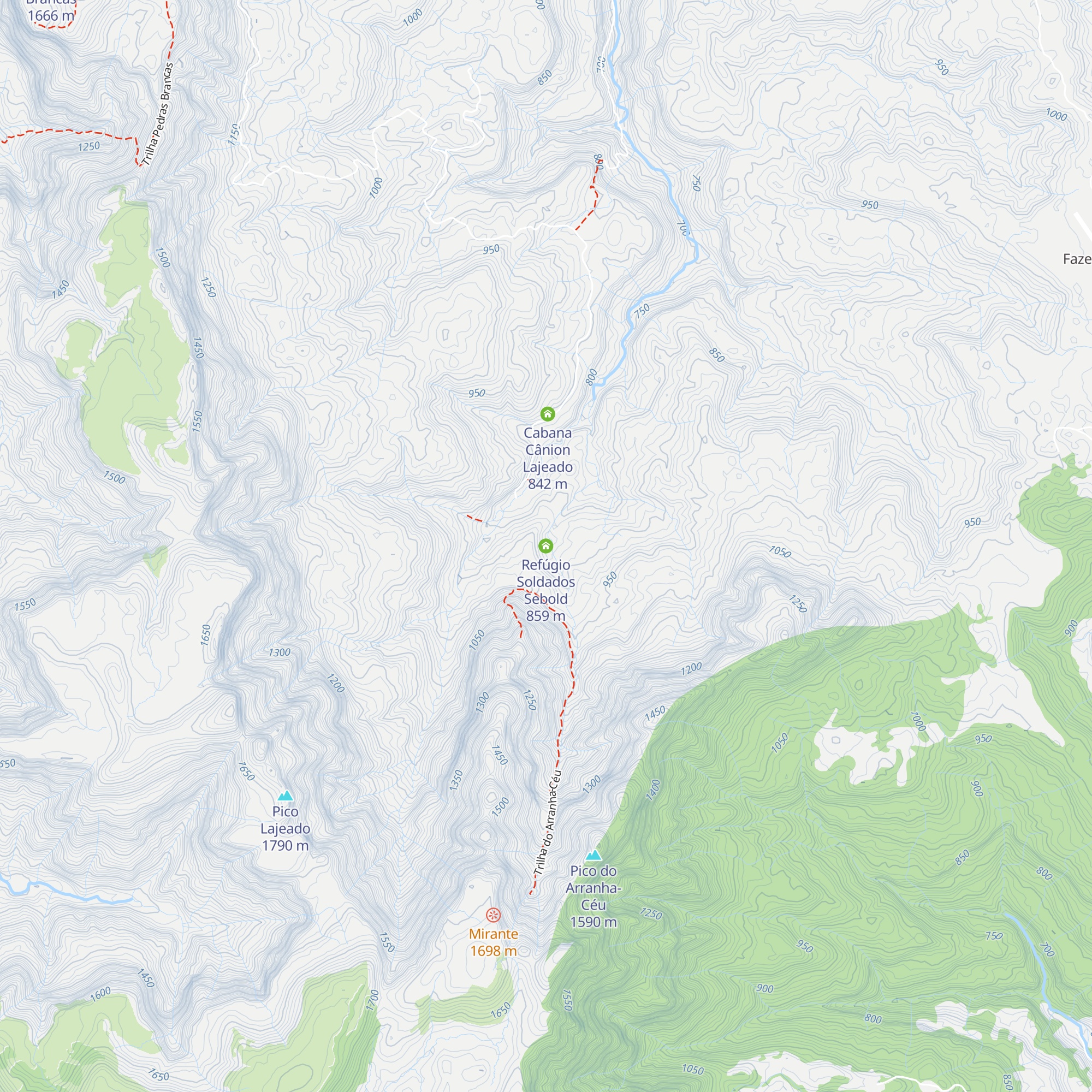 Refúgio Soldados Sebold map