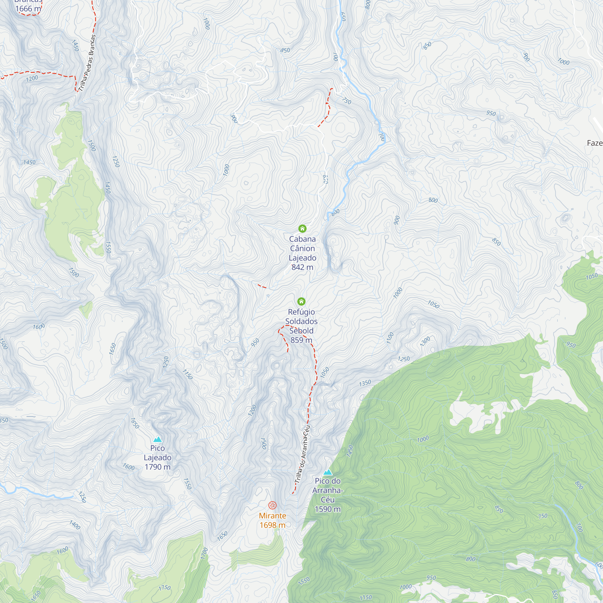 Refúgio Soldados Sebold map