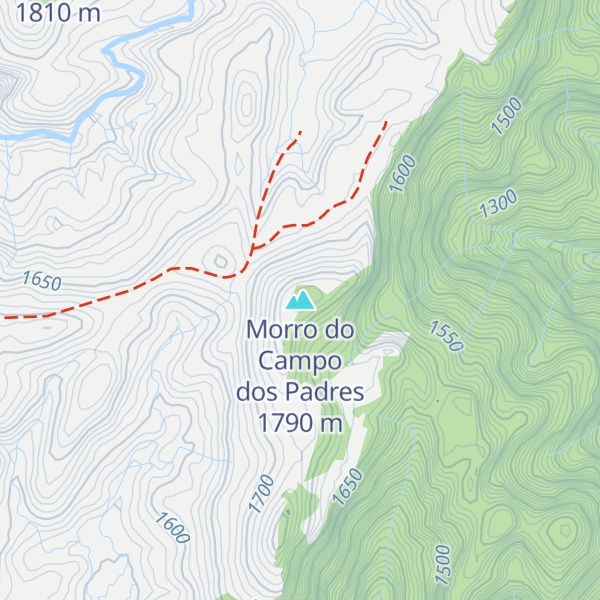 Map of Morro do Campo dos Padres