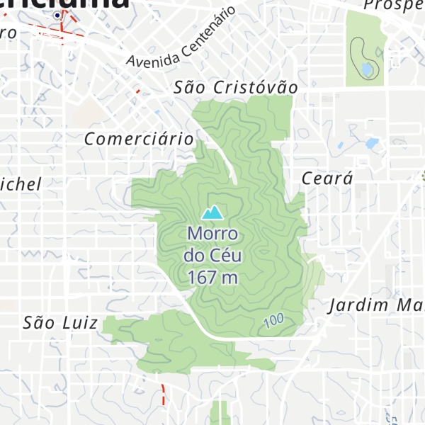 Map of Morro do Céu