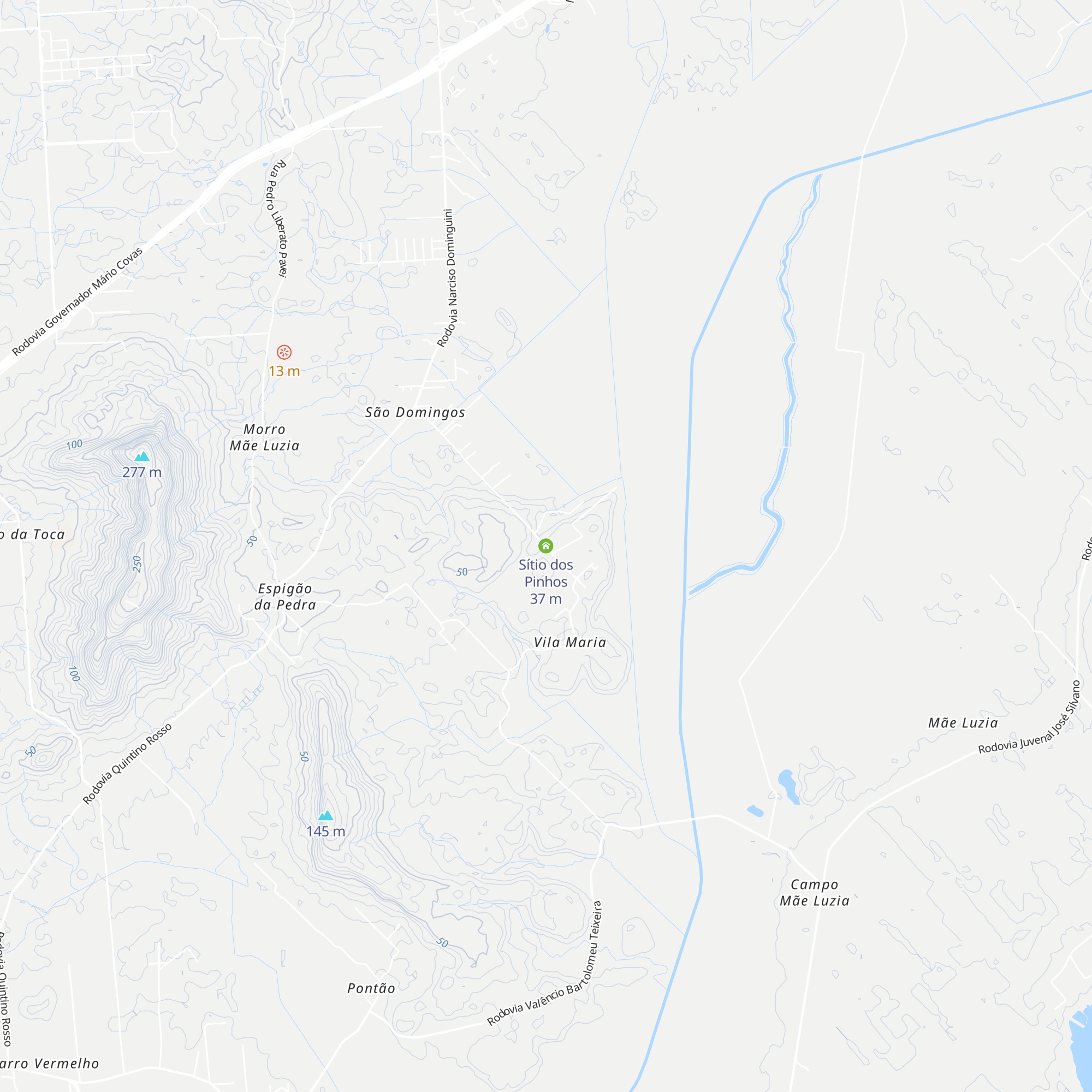 Sítio dos Pinhos map